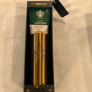 🚦STARBUCKS Tumbler with lid giftset cafe Verona and short bread…